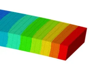 Element Size and Formulation Study for Elastic Bending