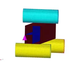 Three Point Bending of a Multi-Cell Beam